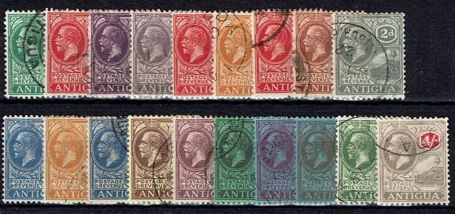 Image of Antigua SG 62/80 FU British Commonwealth Stamp